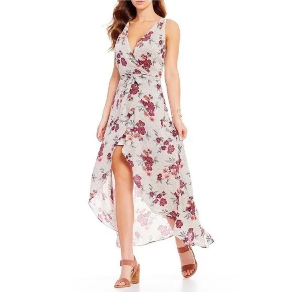 Takara Womens Floral Dress Pink Purple Size 7